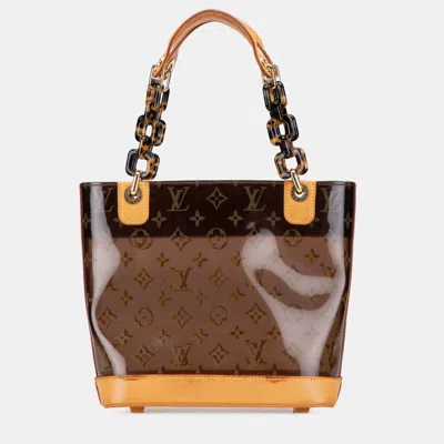 Pre-owned Louis Vuitton Brown Monogram Cabas Sac Ambre Pm