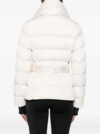Elisabetta Franchi Tailored Minimalistic Jacket With Structured Shoulders In White