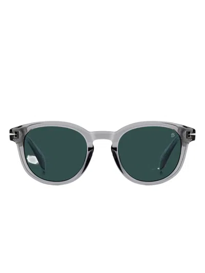 Eyewear By David Beckham Round-frame Sunglasses In Gray