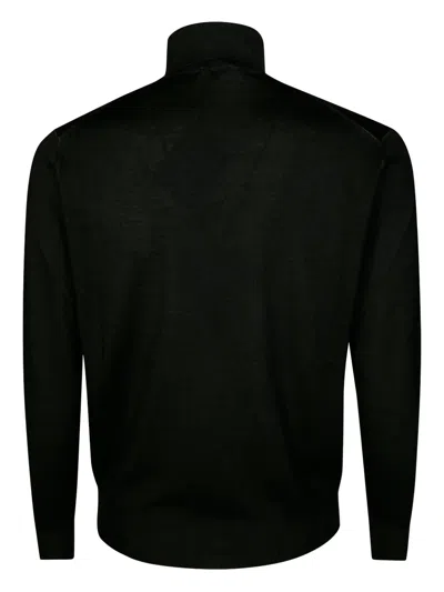 Altea Finely Knit Turtleneck Sweater In Animal Print