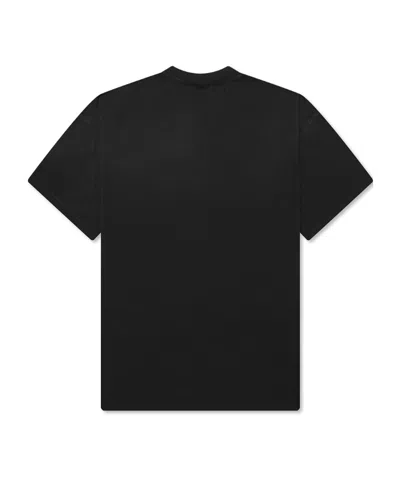 Represent Legacy Crest Cotton T-shirt With Distressed Effect In Black