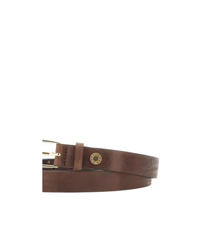 Gianni Chiarini Studded Leather Belt In Brown
