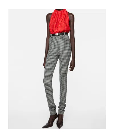 Acne Studios Wool Stretch Trousers In Gray