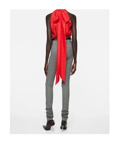 Acne Studios Wool Stretch Trousers In Gray