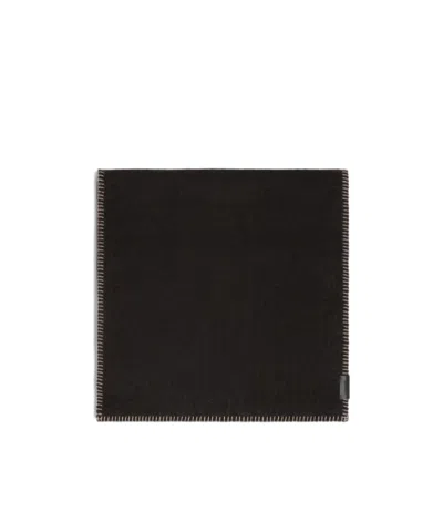 Lemaire Maxi Cocotte Fluffy Scarf In Black