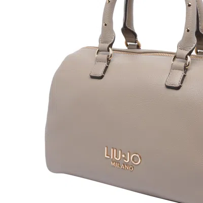 Liu •jo Logo Satchel In Sand