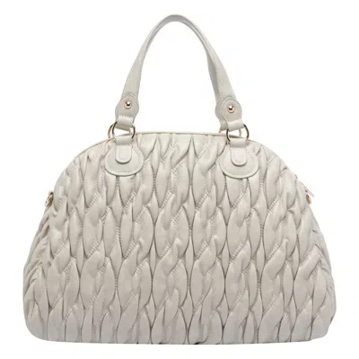 Liu •jo Medium Logo Handbag In White