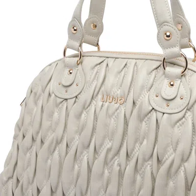 Liu •jo Medium Logo Handbag In White