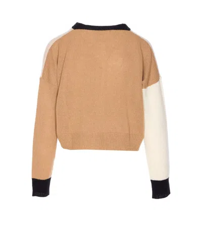 Marni Multicolor Cashmere Oversize Cardigan In Neutral
