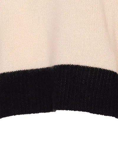 Marni Cropped Color-block Sweater With Textured Knit Design In Neutral