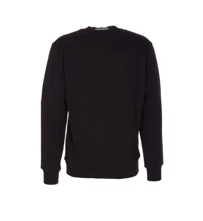 C.p. Company Men Logo Sweatshirt In Black