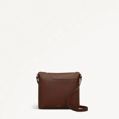 Radley London Chocolate Small Ziptop North-south Cross Body Bag In Brown