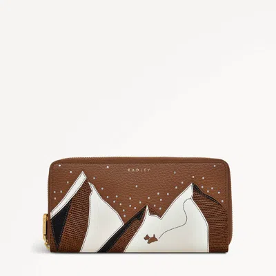 Radley London Mountain Wanderer Zip Around Wallet In Brown