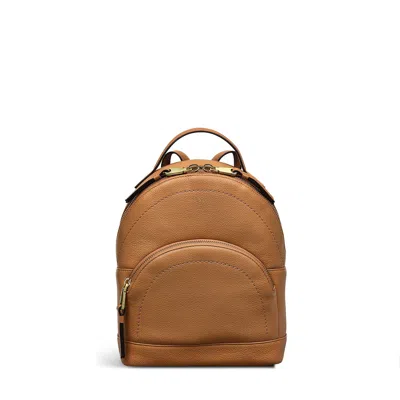 Radley London Dark Butter Small Flapover Backpack In Brown
