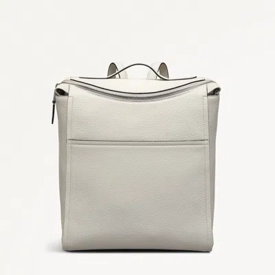 Radley London Womens Leather Oak Street Medium Ziptop Backpack - White Medium In Neutral