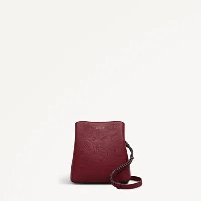 Radley London Chalk Leather Small Crossbody Bag In Burgundy