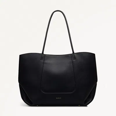 Radley London The Compton Medium Zip Top Leather Shoulder Bag In Black