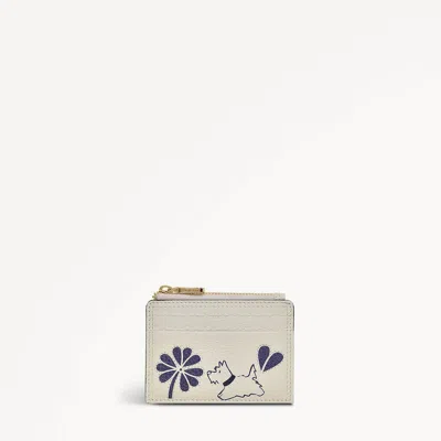 Radley London Cut Out Floral Mini Coin Wallet In Gray