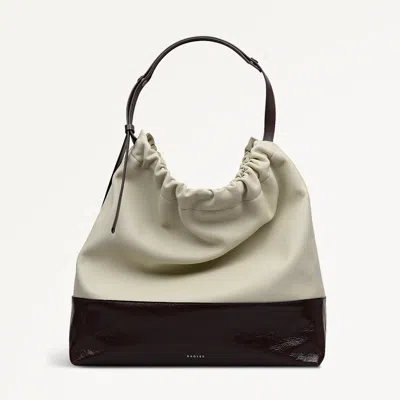 Radley London The Portobello Large Leather Drawstring Shoulder Bag In Neutral