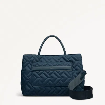 Radley London Teal Medium Ziptop Grab In Blue