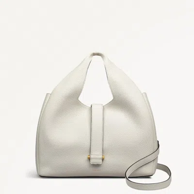 Radley London Chalk White Leather Grab Bag In Neutral