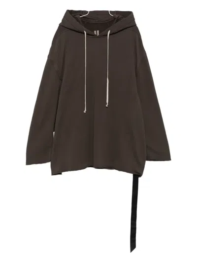 Rick Owens Drkshdw Drawstring Hoodie In Black