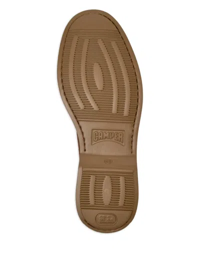 Camper Normal Lace-up Suede Boots In Brown