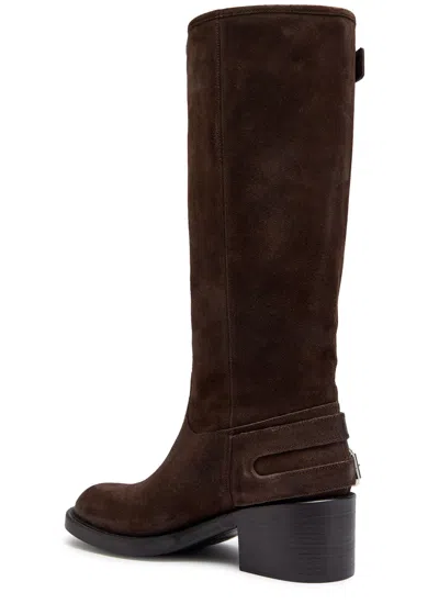 Chloé Brown Dakota Biker Boots In Brown