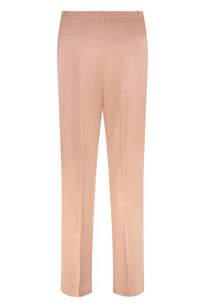 Pinko Panuro Straight-leg Trousers In Pink