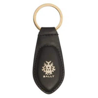 Bally Crest Logo Bkkeyfob Key Holder In Black