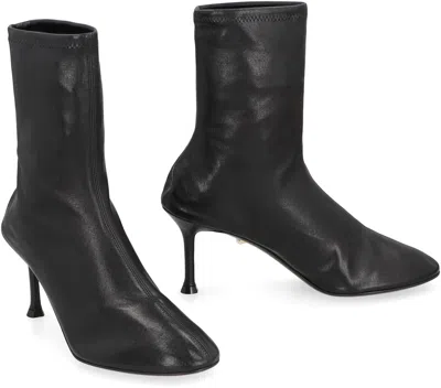 Alevì Milano Etienne Leather Ankle Boots In Black