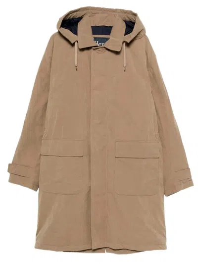 Herno Padded Long Parka With Hood Clothing In Nude