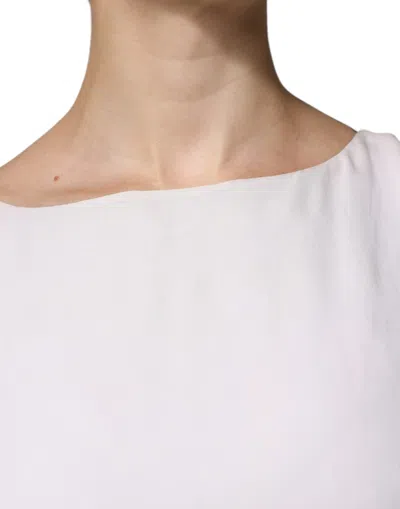 Pre-owned Christian Pellizzari Off White Embellished Long Maxi Women's Dress ()