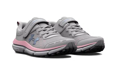 Under Armour (ps)  Assert 10 Ac Wide 'halo Grey Pink Sugar' In Gray