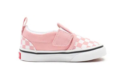 Vans (td)  Slip-on Velcro 'powder Pink Checkerboard'