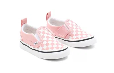 Vans (td)  Slip-on Velcro 'powder Pink Checkerboard'