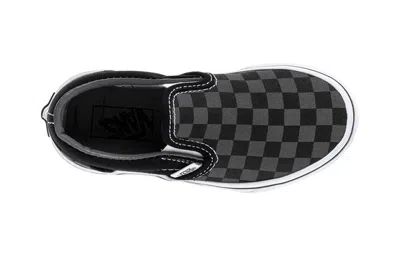 Vans (ps)  Classic Slip-on 'pewter Cherkboard' In Black