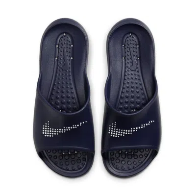 Nike Victori One Slide 'polka Swoosh - Midnight Navy' In Blue