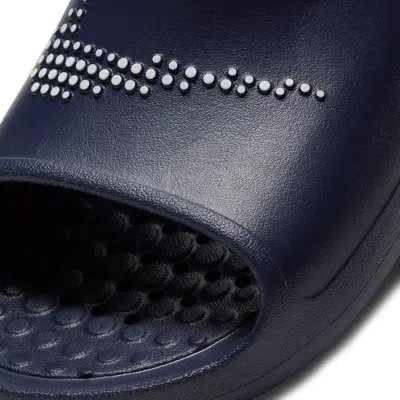 Nike Victori One Slide 'polka Swoosh - Midnight Navy' In Blue