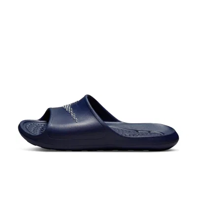 Nike Victori One Slide 'polka Swoosh - Midnight Navy' In Blue