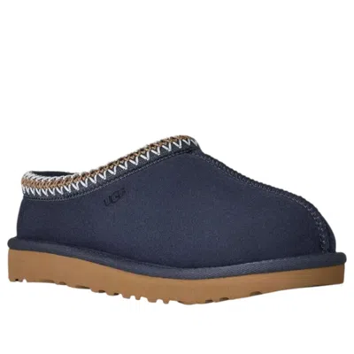 Ugg Slip-on Slippers With Rubber Sole And Zigzag Stitching In Blue
