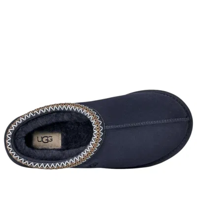 Ugg Slip-on Slippers With Rubber Sole And Zigzag Stitching In Blue