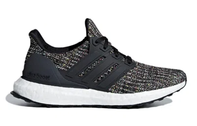 Adidas Originals (gs) Adidas Ultraboost J 'carbon' In Black
