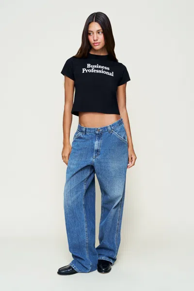 Danielle Guizio Ny Shrunken Tee In Blue
