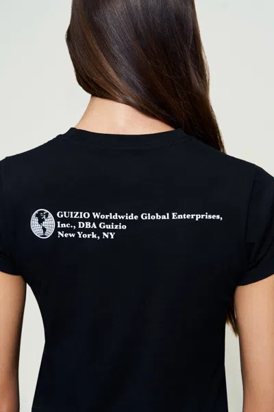 Danielle Guizio Ny Shrunken Tee In Blue