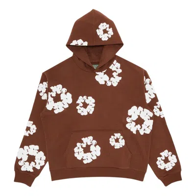 Denim Tears Cotton Wreath Hoodie 'brown White' In Multi