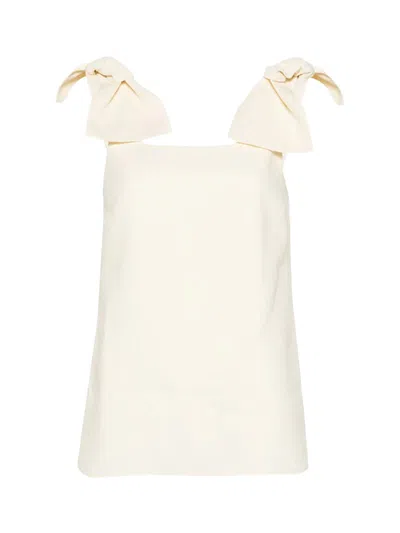 Chloé Tank Top With Bows On Shoulders