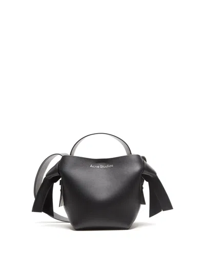 Acne Studios Musubi Mini Shoulder Bag In Black