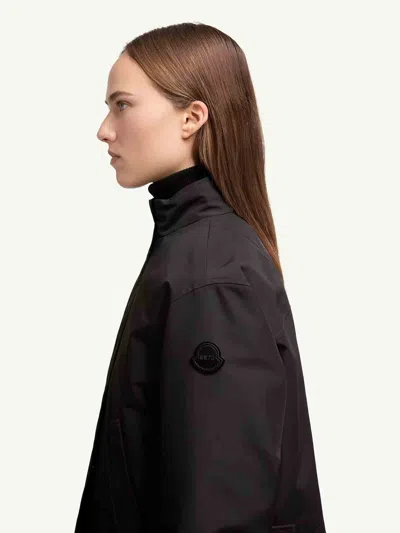 Moncler Genius Edward Enninful Long Coat In Black