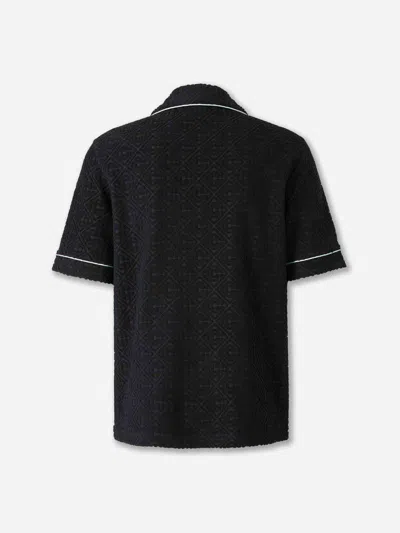 Casablanca Mens Towelling Monogram Shirt In Black